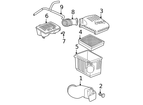 Air Inlet for 2002 Jeep Grand Cherokee #0