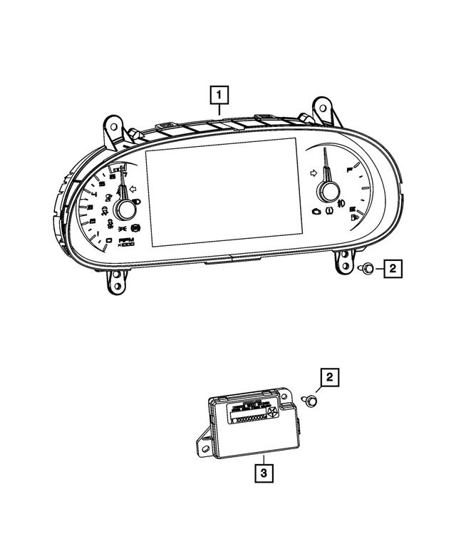 68270648AC - : Instrument Panel Cluster for Mopar Image