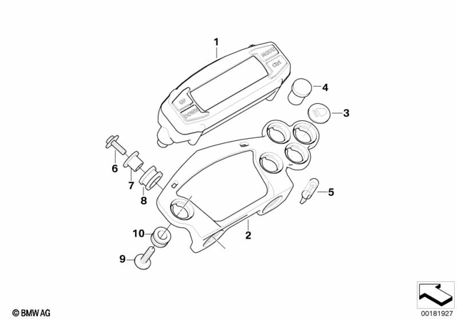 62117712498 - : Bracket F Instrument Cluster for BMW-Motorrad Image