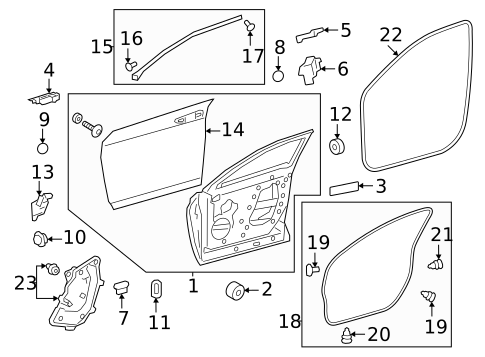Door & Components for 2020 Lexus UX200 #0