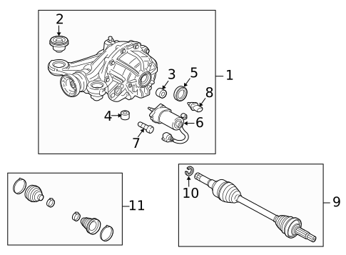Axle & Differential for 2012 Jaguar XKR #0