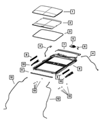68082475AB - Body Sheet Metal Except Doors: Sunroof Drain Hose, Left Rear for Mopar Image