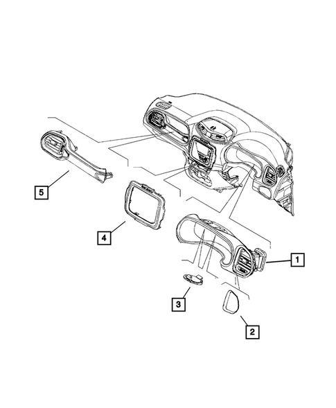 Instrument Panel for 2016 Jeep Renegade #10