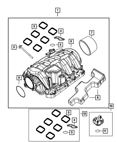 Manifolds and Vacuum Fittings for 2021 Chrysler 300 #1
