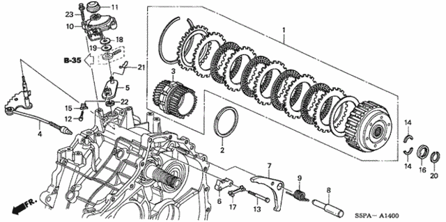 CVT Starting Clutch (CVT) for 2005 Honda Civic #0