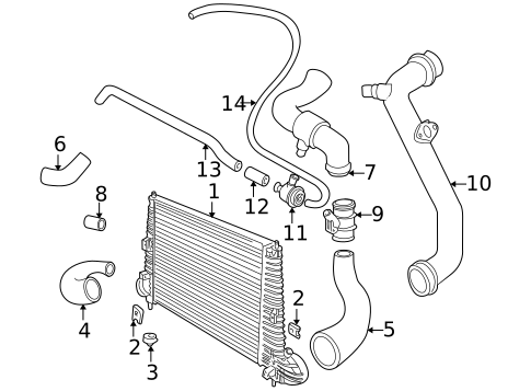 Intercooler for 2000 Saab 9-5 #0