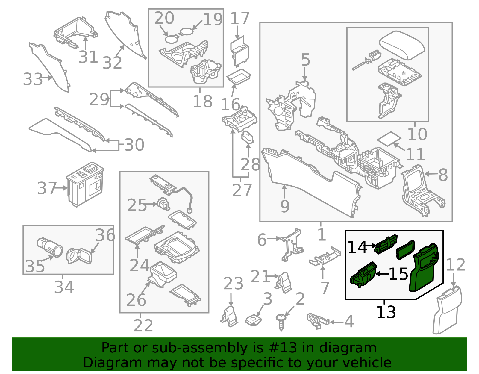 K123-64-470-02 - Console Trim Panel 2017-2025 Mazda CX-5 | Mazda-Parts