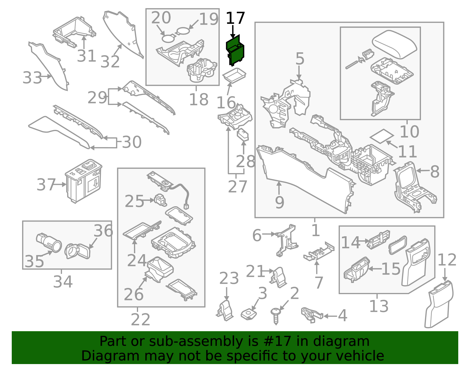 ターミナルページ K123-64-4A1 - Console Panel 2017-2025 Mazda CX-5 | Mazda-Parts