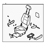 4K52Y57200PCQ6 - : Passenger Seat for Kia: Sedona Image