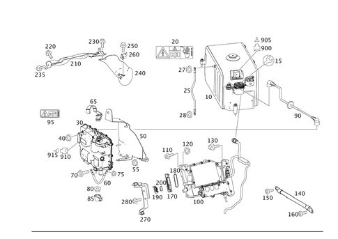 Power Supply Electric Drive/High-V Oltage Lines for 2012 Mercedes-Benz S400 #0