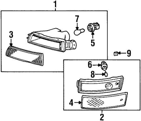 Signal Lamps for 1995 Toyota Avalon #0
