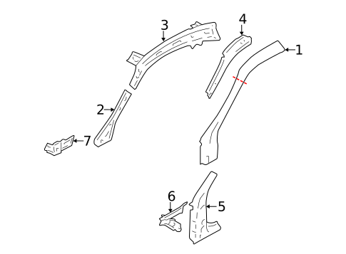 Hinge Pillar for 2020 Toyota 86 #0