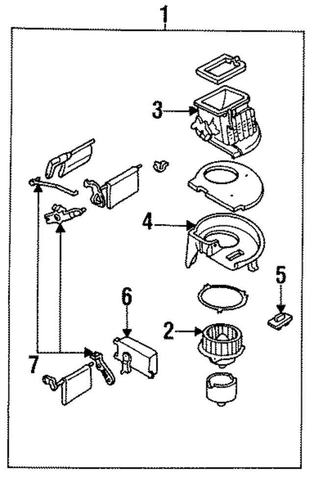 LA0161B10A - HVAC: HVAC Blower Motor for Mazda Image