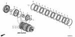22533RCL003 - Transmission - Automatic: RETAINER, RETURN SPRING for Honda Image