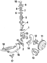 E3FZ3K186A - Suspension: Steering Knuckle for Ford Image