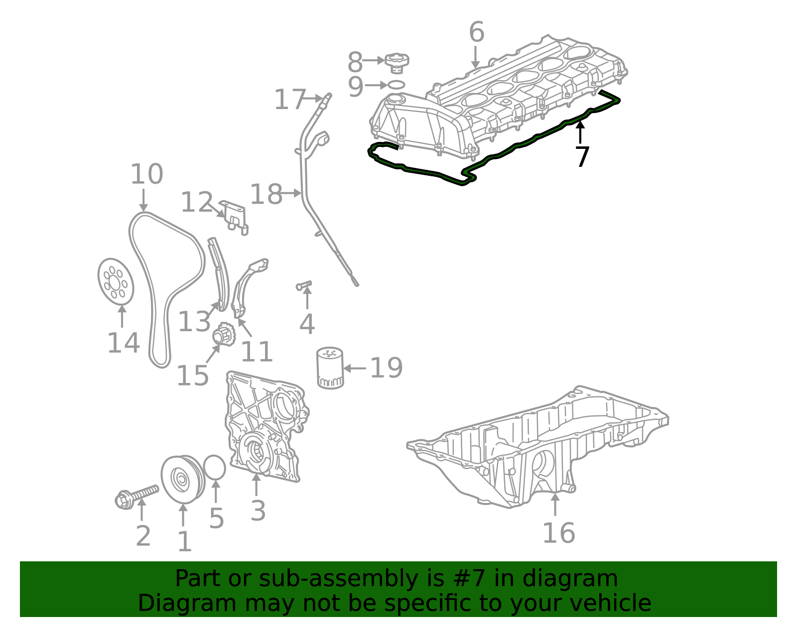 89017827 - Camshaft Cover Gasket Kit with Seals 2006-2009 GM | GMPartsNow