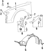 766032917501 - : Mud Guard for Toyota: Celica Image