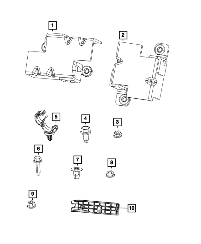 68166621AA - : Hex Head Bolt And Coned Washer for Mopar Image