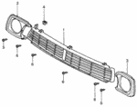 62410SA0670 - : Garnish, R Headlight for Honda Image