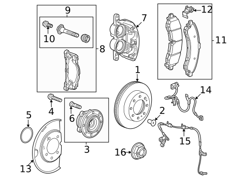 Front Brakes for 2026 GMC Sierra EV #0