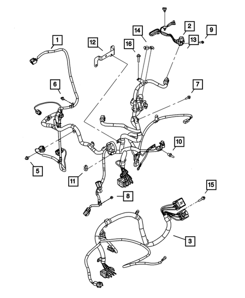 Wiring-Engine & Related Parts for 2003 Dodge Ram 2500 #1