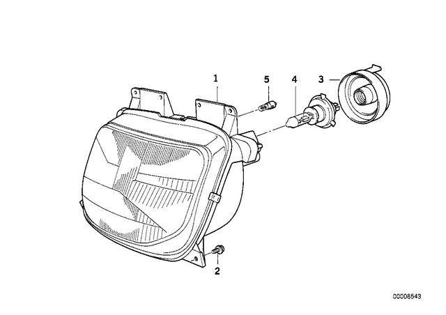 63122306147 - : Headlight for BMW-Motorrad Image