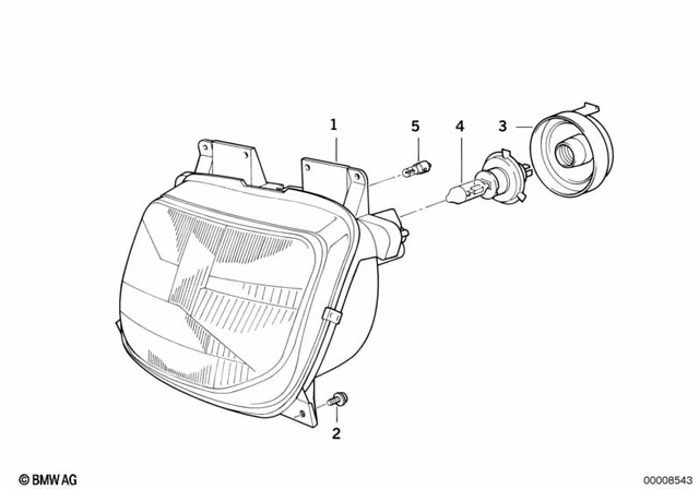 63122306147 - Lights: Headlight - Lv/lht for BMW-Motorrad Image image