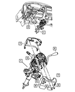 55351227AE - Steering: Steering Column Bracket for Mopar Image