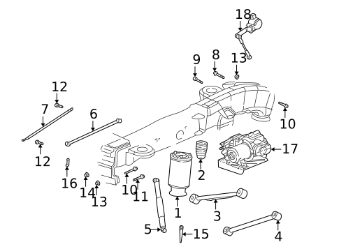 Rear Suspension for 2007 Buick Rainier #0