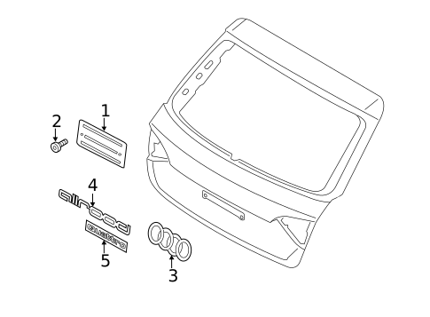 Exterior Trim - Lift Gate for 2013 Audi allroad #0