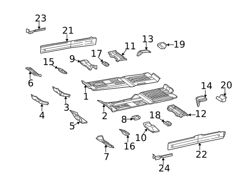 Floor for 2001 Mercedes-Benz ML320 #0