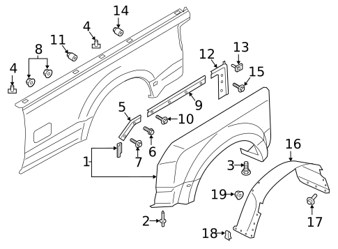 Fender & Components for 2018 Ford F-450 Super Duty #1
