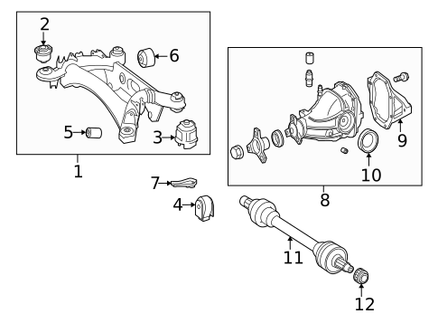 Axle & Differential for 2015 Mercedes-Benz E 63 AMG&reg; S #0