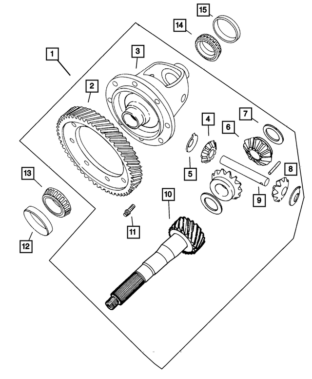 4800058AA - Automatic Transaxle 4 Speed: Differential Case for Mopar Image