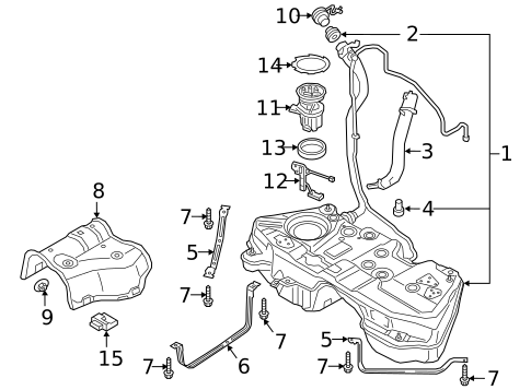 Fuel System Components for 2024 Audi A4 Quattro #2