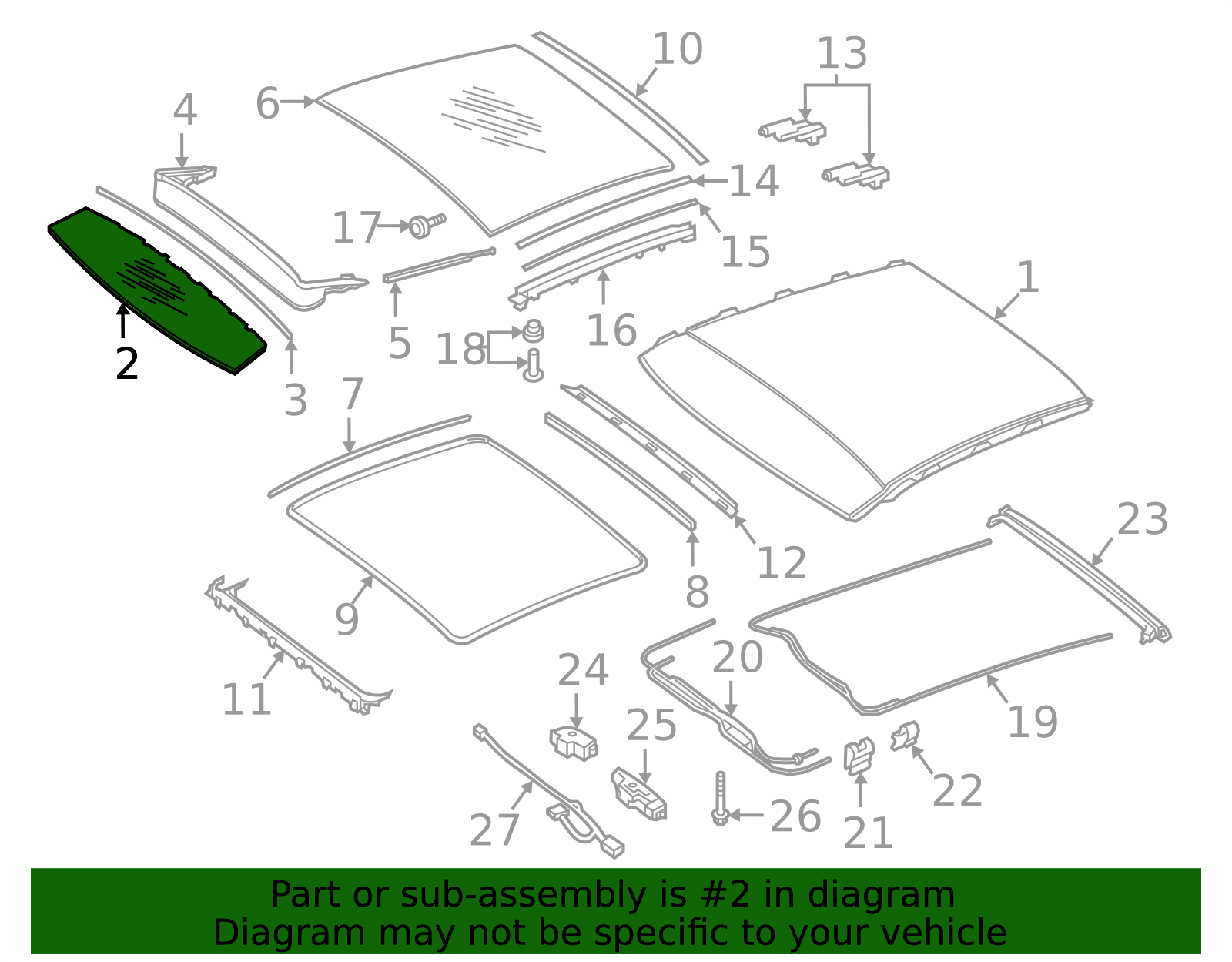 Genuine OEM Fixed Glass | 238-780-03-00 | Fits Select 2018-2023 