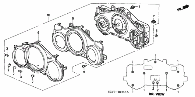 Meter Components (Denso) for 2005 Honda Element #0