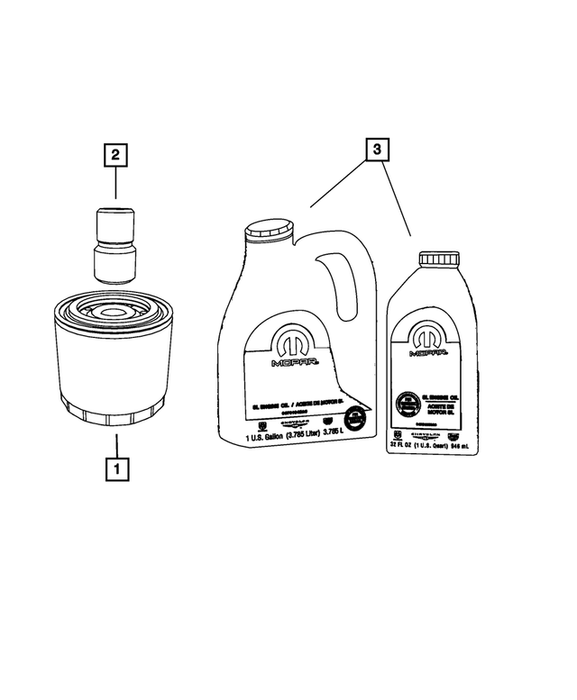 5037973AA - 8.4L Gas; Engine: Oil Filter Adapter Connector for Mopar Image