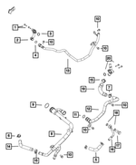 68027634AA - Cooling: Hex Flange Head Bolt for Jeep: Gladiator, Grand Cherokee, Liberty, Wrangler | Ram: 1500, 1500 Classic Image