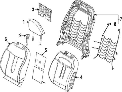 Passenger Seat Components for 2025 Mini Countryman #3