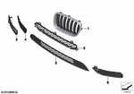 51117210726 - : Grille, Front, Right for BMW Image