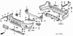 90100S10000 - Interior/Bumper: SCREW, TAPPING (4X12) for Honda Image