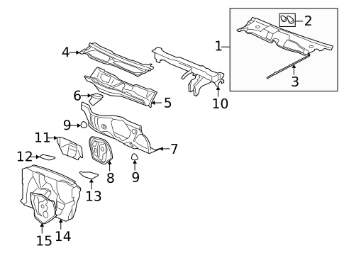 Cowl for 2007 Saturn Vue #0