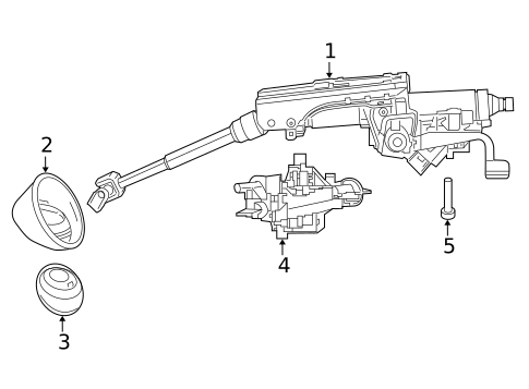 Steering Column Assembly for 2015 Jeep Compass #0