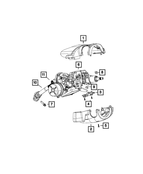 Steering Column and Intermediate Shaft for 2018 Fiat 500L #0