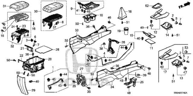 Console for 2013 Honda Civic #0