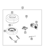68202009AA - Mopar Accessories - Component Parts: Spare Wheel for Mopar Image