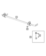 68348719AB - Rear Suspension: Rear Suspension Stabilizer Bar for Mopar Image image