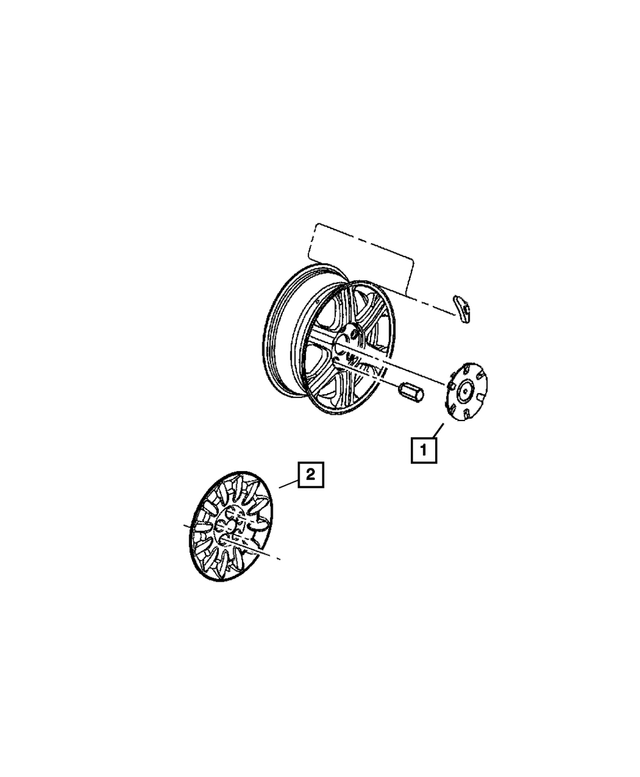 1EH67PAKAA - : Wheel Center Cap for Mopar Image