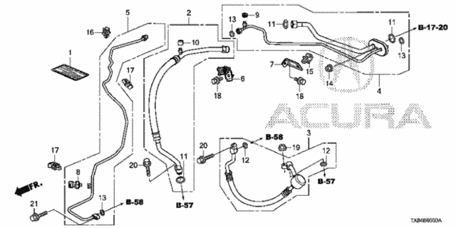 A/C Air Conditioner (Hose/Pipe) for 2013 Acura ILX #0